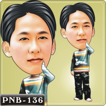 男生人像Q版漫畫 PNB-136